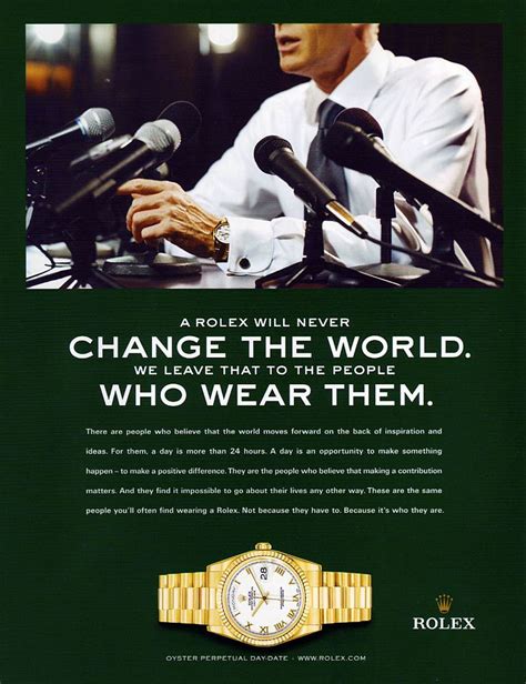 jake's rolex world|rolex advertisements.